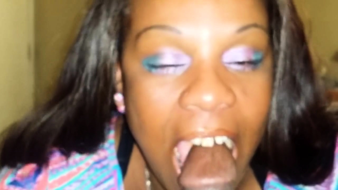 Ebony Mouth - Amateur Ebony Girl Milks A Black Dick With Her Mouth In POV Video @ Porn Lib
