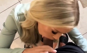 Striking Amateur Blonde Devoting Herself To A Big Black Cock